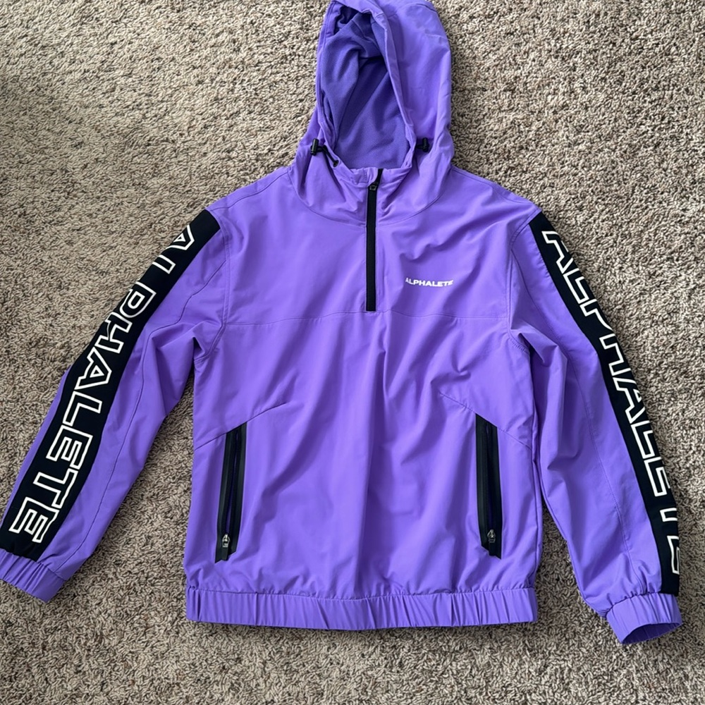 Purple Alphalete Rain Jacket NEW